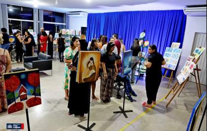 Três Lagoas abre exposição “Magia em Tela” com obras de alunos do Núcleo de Artes Plásticas