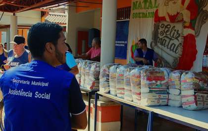 Prefeitura de Três Lagoas inicia entrega das Cestas de Natal para famílias