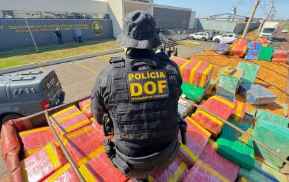 Com quase 200 toneladas em 2025 e Departamento de Operações de Fronteira registra a 2ª maior marca histórica em apreensões de drogas