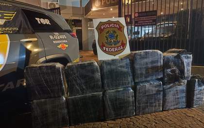 Homem é preso com 350 kg de cocaína em Santópolis em ação da Polícia Federal com a Polícia Militar