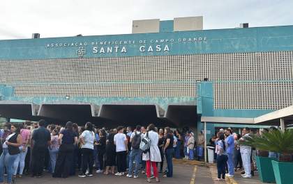 Santa Casa de Campo Grande enfrenta paralisação de trabalhadores da saúde