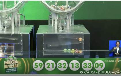 Mega da Virada premia 6 apostas; cada uma vai receber R$ 181,8 milhões