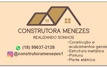 Construtora Menezes alia agilidade e qualidade em obras de alvenaria e casas pré-moldadas em Andradina e região