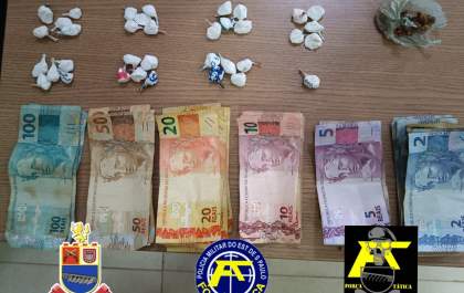 Polícia Militar prende casal por tráfico de drogas