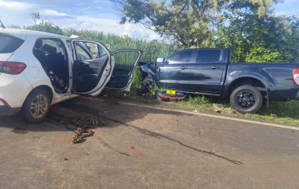 Colisão em estrada de Aracanguá deixa uma pessoa morta e 7 feridas