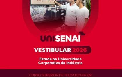 Senai de Birigui recebe inscrições para curso de Tecnologia em Gestão da Produção Industrial
