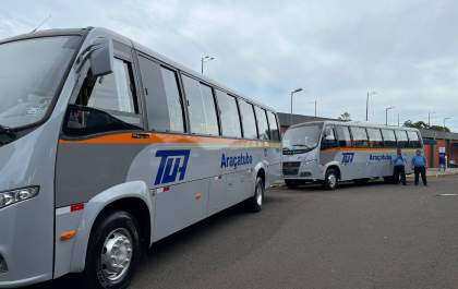 TUA apresenta 2 novos ônibus para o transporte coletivo em Araçatuba
