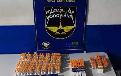 Polícia Militar Rodoviária apreende carga de medicamentos contrabandeados em ônibus no MS