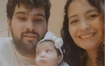 Pais criam vaquinha para custear cirurgia de bebê de 6 meses com fenda palatina