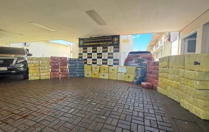 DOF apreende mais de 2 toneladas de drogas em Rio Brilhante e recupera dois veículos roubados
