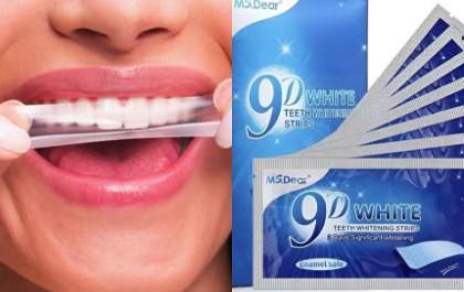 Anvisa proíbe venda e uso de fita clareadora dental 9D White Teeth