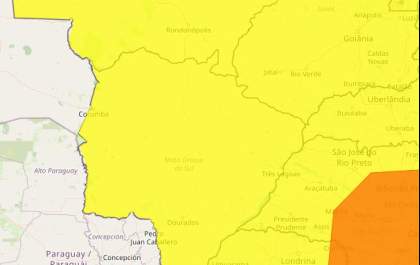 Sexta-feira (30) terá sol, calor e pancadas de chuva em Três Lagoas