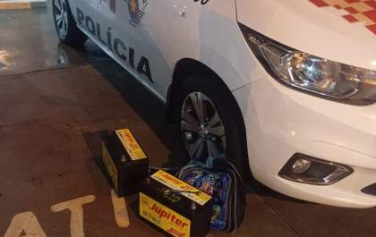PM prende dois por furto de baterias em almoxarifado da Prefeitura de Pereira Barreto