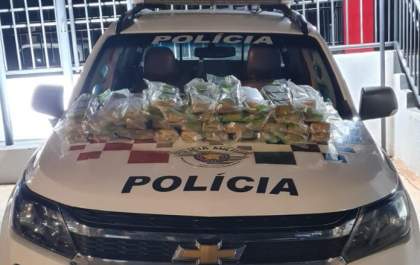 Mulher é presa em hotel com 33 kg de maconha que seriam trazidos para Araçatuba