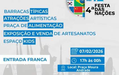 Rotary promove 4ª Festa das Nações em Andradina no dia 07 de fevereiro