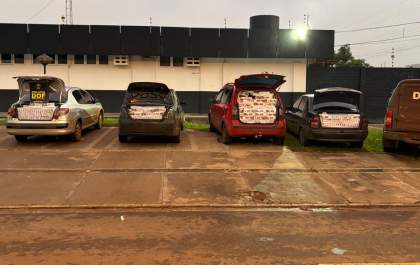 DOF intercepta comboio com cigarros e mercadorias do Paraguai em MS