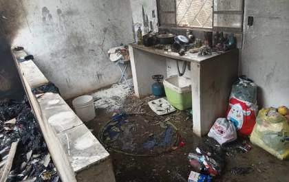 Menina de 1 ano e meio é socorrida com ferimentos graves após incêndio em residência em Birigui