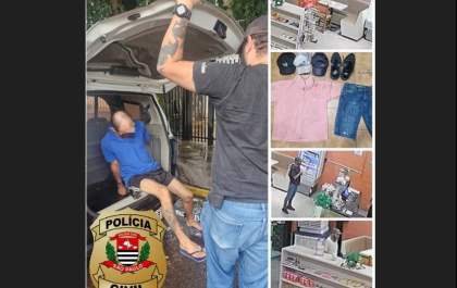 Polícia Civil de Birigui prende acusado de furtos em série