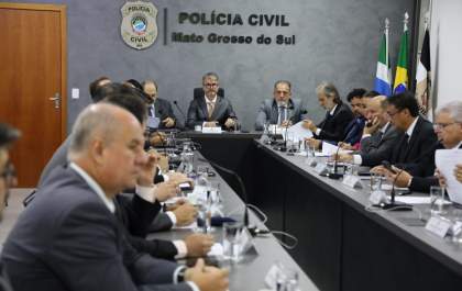 Polícia Civil reforça gestão interna em reunião do Conselho Superior; veja fotos da reunião.
