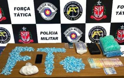 Jovem é preso com pela Polícia Militar com 2,5 quilos de cocaína em Araçatuba