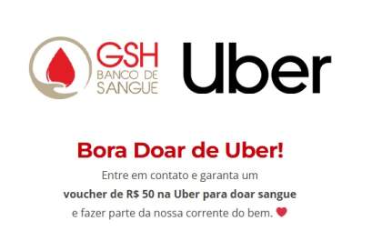 Plataforma de transporte oferece voucher de até R$ 50,00 para incentivar doação de sangue em Araçatuba