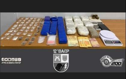 Baep prende homem e apreende mais de 7 quilos de maconha