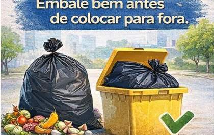 Cuidados ao colocar o lixo para fora ajudam a manter a cidade limpa e evita um transtornos, principalmente em dias de chuva