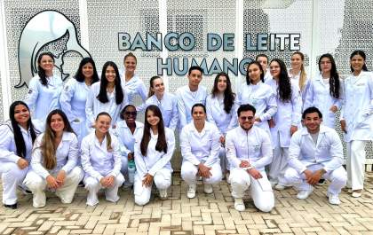 Visita técnica ao Banco de Leite Humano de Araçatuba fortalece formação em Nutrição Infantil