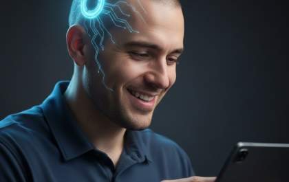 O que aconteceu com o homem do chip cerebral?