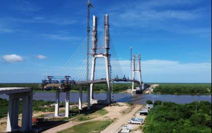 Ponte Internacional da Rota Bioceânica entra na fase final