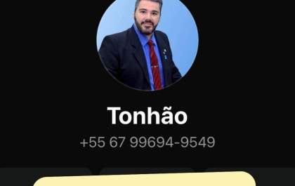 Golpe usa nome do vereador Tonhão para pedir dinheiro via WhatsApp