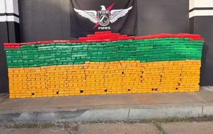 PM Rodoviária apreende 558 kg de drogas na BR-163 em MS