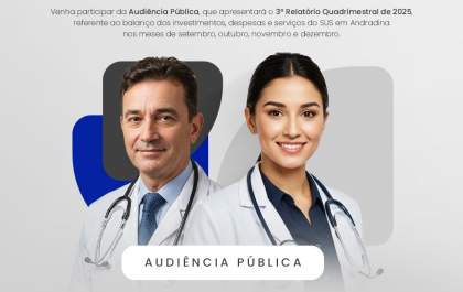 População deve acompanhar e questionar gastos da Saúde em audiência pública Andradina