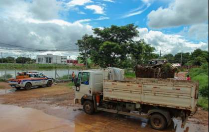 Risco de alagamento em Três Lagoas com alerta laranja