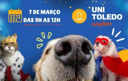 Pet Day: UniToledo Wyden promove manhã especial para pets e tutores neste sábado