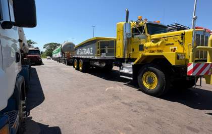 Peça da maior caldeira do mundo entra em MS por Três Lagoas
