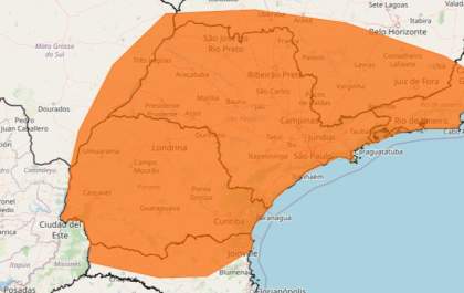 Quinta-feira terá calor de até 34°C, mas Inmet alerta para chuva intensa no fim de semana