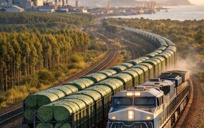 Ferrovia pode transformar logística do Vale da Celulose com ligação até o Porto de Santos