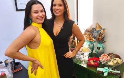 Chocolatier Rafaela Bini de Farias Meira leva degustação de ovos de Páscoa à Elli Pratas