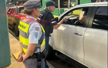 Fiscalização na Rondon flagra 5 motoristas dirigindo após beber
