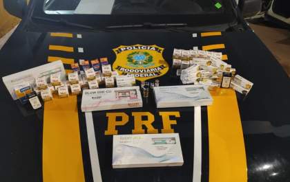 PRF apreende 198 medicamentos emagrecedores na BR-262