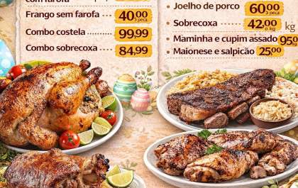 Frango Bip apresenta cardápio especial de Páscoa com opções variadas para celebrar em família