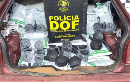 DOF intercepta comboio com drogas, armas, cigarros, agrotóxicos e pneus em Dourados
