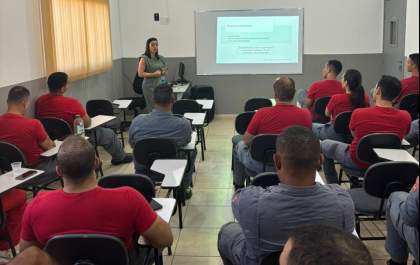 Saúde mental é tema do Circuito de Palestras para o 20º Grupamento de Bombeiros