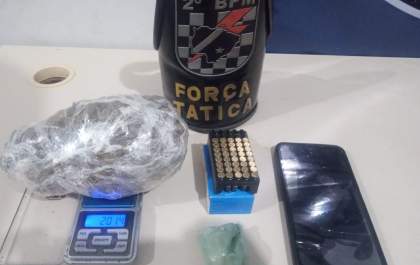 Homem é preso por tráfico de drogas e posse de munições em Três Lagoas