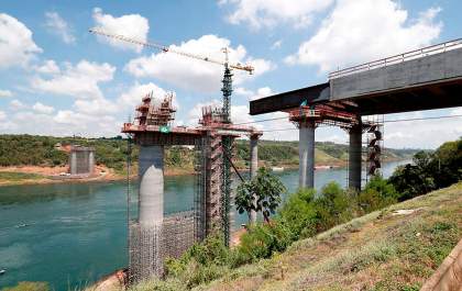 Ponte da Rota Bioceânica deve ser concluída em 31 de maio