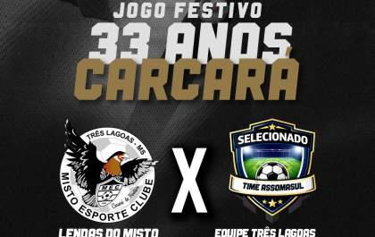 Lendas do Misto e seleção de Três Lagoas se enfrentam em jogo festivo no Madrugadão nesta quarta (22)