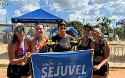 Atletas de Três Lagoas conquistam 1º e 2º lugar em torneio de vôlei de praia