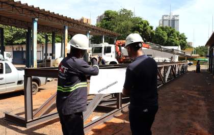Samar vai instalar estrutura de aço para nova travessia de adutora sobre o Machadinho