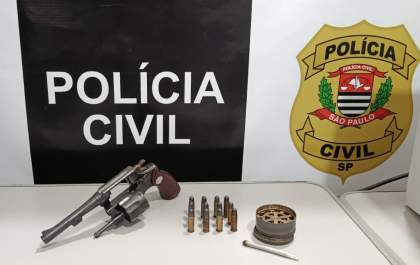 Polícia Civil apreende revólver e munições em operação em Glicério